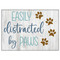 Enthoozies Easily distracted by Paws V1 2.5" x 3.5" Refrigerator Magnet