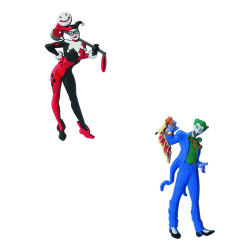 The Joker and Harley Quinn Soft Touch PVC Magnets