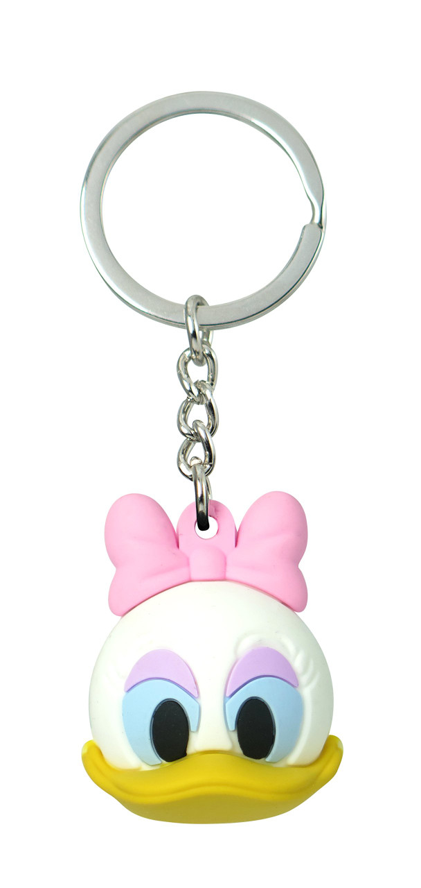 Daisy Duck Deluxe Icon Ball Keychain - Sunset Key Chains