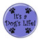 Enthoozies Dog Paw Sayings 1.5 Inch Diameter Pinback Buttons - 4 Pack