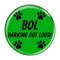 Enthoozies Dog Paw Sayings 1.5 Inch Diameter Pinback Buttons - 4 Pack