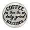 Enthoozies Coffee Phrases Memes 1.5 Inch Diameter Pinback Buttons - 4 Pack V1