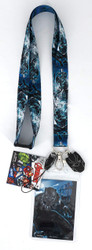 Black Panther Lanyard with Screen Cleaner Charm