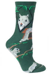 Squirrel Green Large Cotton Socks (6 Pack)