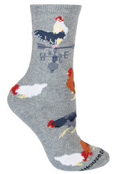 Rooster Stone Large Cotton Socks (6 Pack)