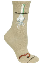 Garlic Tan Cotton Ladies Socks (6 Pack)