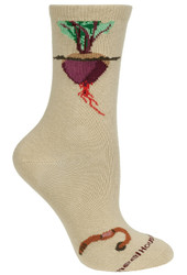 Beets Tan Cotton Ladies Socks (6 Pack)