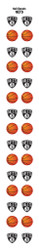 Brooklyn Nets Nail Sticker Decals (6 Pack)