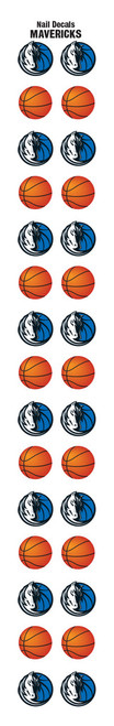 Dallas Mavericks Nail Sticker Decals (6 Pack)