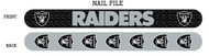 Oakland Raiders Nail File (6 Pack)