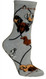 Dachshunds Dog Gray Large Cotton Socks (6 Pack)