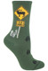 Elk Xing Forest Green Cotton Ladies Socks (6 Pack)