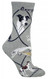 Greyhound Dog Gray Cotton Ladies Socks (6 Pack)