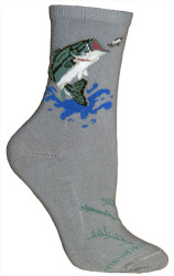 Bass Grey Cotton Ladies Socks (6 Pack)