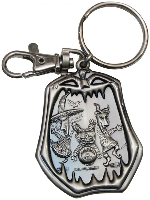 Nightmare Before Christmas Lock, Shock & Barrell Pewter Keychain (6 Pack) - 21481