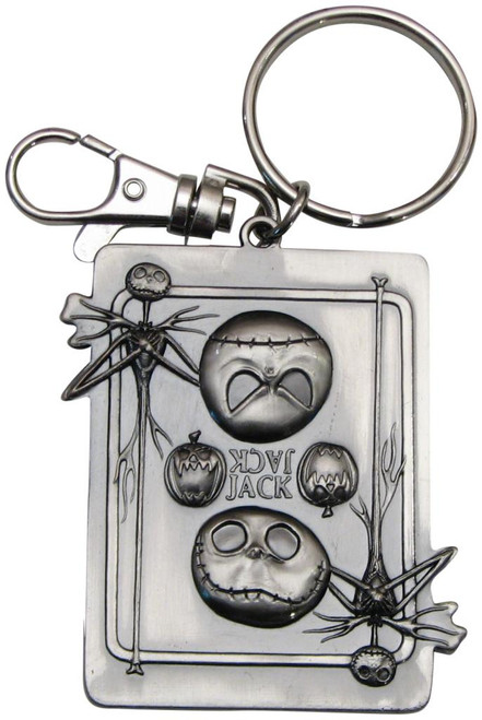 Nightmare Before Christmas Jack Skellington Square Pewter Keychain (6 Pack) - 21597