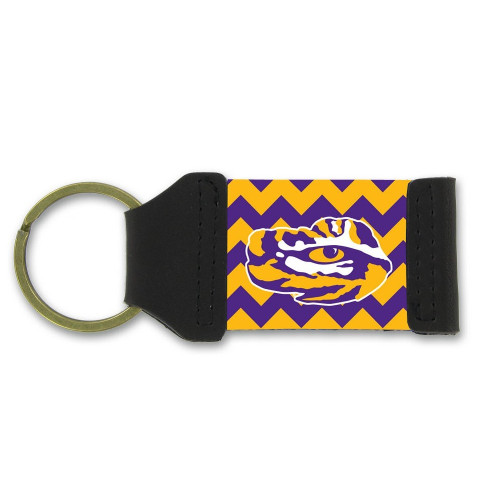 Louisiana State LSU Chevron Keychain (6 Pack)