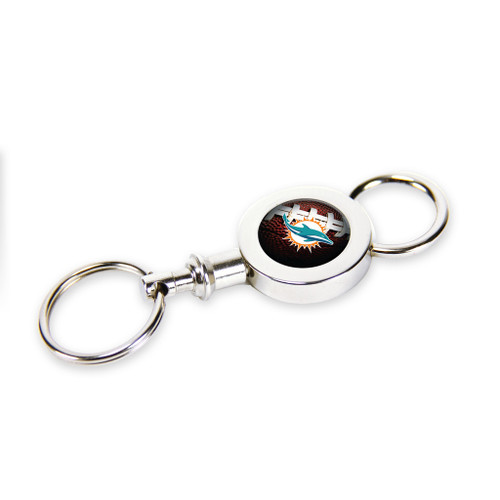 Miami Dolphins Quick Release Valet Keychain (6 Pack)