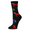 Retro Horses Black Medium Socks (6 Pack)