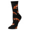 Red Fox Black Medium Socks (6 Pack)