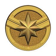 Captain Marvel Round Logo Pewter Lapel Pin
