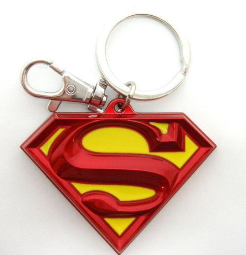 Superman Color Pewter Keychain - Sunset Key Chains