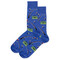 Fishing Blue Mens Crew Socks