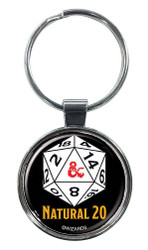 Ata-Boy Dungeons and Dragons Natural 20 Keychain