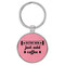 Enthoozies Instant Mom Just add Coffee Pink Laser Engraved Leatherette Keychain Backpack Pull - 1.5 x 3 Inches