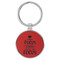 Enthoozies Hocus Pocus Coffee Helps Me Focus Red Laser Engraved Leatherette Keychain Backpack Pull - 1.5 x 3 Inches