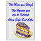 Enthoozies The More you Weigh The Harder you are to Kidnap Stay Safe Eat Cake 2.5" x 3.5" Refrigerator Magnet