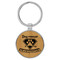 Enthoozies Dog Rescuer is my Superpower Bamboo Laser Engraved Leatherette Keychain Backpack Pull - 1.5 x 3 Inches