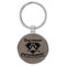 Enthoozies Dog Rescuer is my Superpower Gray Laser Engraved Leatherette Keychain Backpack Pull - 1.5 x 3 Inches