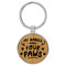 Enthoozies My Babies Have Four Paws Bamboo Laser Engraved Leatherette Keychain Backpack Pull - 1.5 x 3 Inches v2