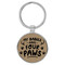 Enthoozies My Babies Have Four Paws Light Brown Laser Engraved Leatherette Keychain Backpack Pull - 1.5 x 3 Inches v2