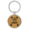 Enthoozies My Babies Have Four Paws Bamboo Laser Engraved Leatherette Keychain Backpack Pull - 1.5 x 3 Inches v1