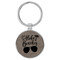 Enthoozies Aloha Beaches Gray Laser Engraved Leatherette Keychain Backpack Pull - 1.5 x 3 Inches