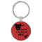 Enthoozies Rescued is my Favorite Breed Puppy Dog Red Laser Engraved Leatherette Keychain Backpack Pull - 1.5 x 3 Inches