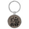 Enthoozies Best Mom Ever Gray Laser Engraved Leatherette Keychain Backpack Pull - 1.5 x 3 Inches