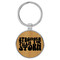 Enthoozies Stronger Than the Storm Bamboo Laser Engraved Leatherette Keychain Backpack Pull - 1.5 x 3 Inches