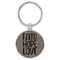 Enthoozies Faith Hope Love Religious Gray Laser Engraved Leatherette Keychain Backpack Pull - 1.5 x 3 Inches