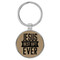 Enthoozies Jesus Best Gift Ever Religious Light Brown 1.5" x 3" Laser Engraved Keychain Backpack Pull