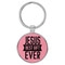 Enthoozies Jesus Best Gift Ever Religious Pink 1.5" x 3" Laser Engraved Keychain Backpack Pull