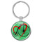 Enthoozies Love Cycling Biking Penny Farthing Mint 1.5" x 3.5" Domed Keychain Backpack Pull