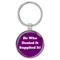 Enthoozies He Who Denied It Supplied It! Fart Magenta 1.5" x 3.5" Domed Keychain Backpack Pull