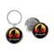 Enthoozies Bigfoot Saxquatch 1.5" x 3" Domed Keychain Backpack Pull  and 1.5" Pinback Button