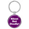 Enthoozies Silent But Deadly! Fart Magenta 1.5" x 3" Domed Keychain Backpack Pull