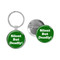 Enthoozies Silent But Deadly! Fart Green 1.5" x 3" Domed Keychain Backpack Pull and 1.5" Pinback Button