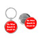 Enthoozies He Who Smelt it Dealt it! Fart Red 1.5" x 3" Domed Keychain Backpack Pull and 1.5" Pinback Button