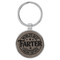 Enthoozies World's Best Farter I Mean Father Funny Gray Laser Engraved Leatherette Keychain Backpack Pull - 1.5 x 3 Inches
